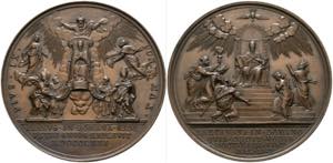 Pius IX. 1846-1878 - AE-Medaille (61mm) 1871 ... 
