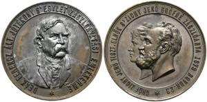 Budapest - AE-Medaille (33mm) 1879 auf die ... 