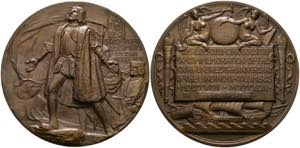 Chicago - AE-Medaille (76mm) 1893 von August ... 
