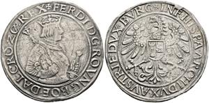 Ferdinand I. 1521-1564 - Taler o. J. Hall ... 