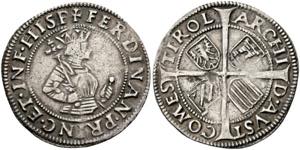 Ferdinand I. 1521-1564 - Sechser o. J. Hall ... 