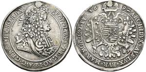 Leopold I. 1657-1705 - Taler 1692 KB ... 