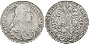 Maria Theresia 1740-1780 - 1/2 Taler 1768 AS ... 