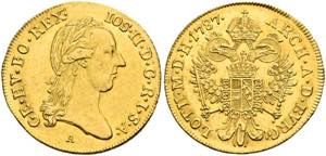 Josef II. 1765-1790 - Dukat (3,49g) 1787 A   ... 