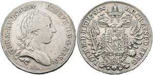 Josef II. 1765-1790 - 1/2 Taler 1781 A Wien ... 