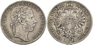 Franz Joseph 1848-1916 - Gulden 1868 A Wien  ... 
