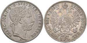 Franz Joseph 1848-1916 - Gulden 1869 A Wien  ... 