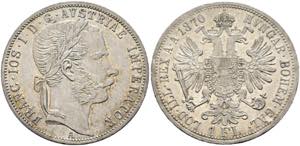 Franz Joseph 1848-1916 - Gulden 1870 A Wien ... 