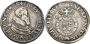 Paul Sixtus 1550-1621 - Taler 1620 ... 