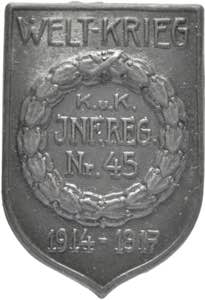 Infantrie - Regimenter IR45: K.u.K.INF.REG. ... 