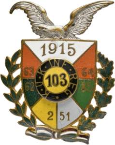 Infantrie - Regimenter IR103: K.u.K. INF. ... 
