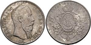 MEXIKO - Maximilian I. 1864-1867 - Peso 1867 ... 