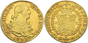 SPANIEN - Karl IV. 1788-1808 - 2 Escudos ... 