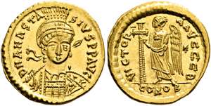 BYZANZ - Anastasius I. (491-518) - Solidus ... 