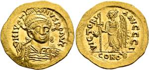 BYZANZ - Iustinus I. (518-527) - Solidus ... 