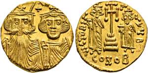 BYZANZ - Constans II. (641-668) - Solidus ... 