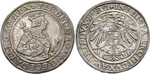 RDR - Ferdinand I. 1521-1564 - 1/2 Taler o. ... 