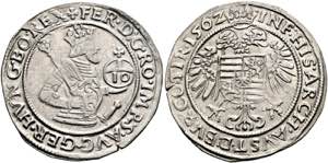 RDR - Ferdinand I. 1521-1564 - 10 Kreuzer ... 