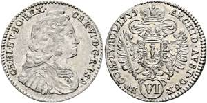 RDR - Karl VI. 1711-1740 - VI Kreuzer 1739 ... 