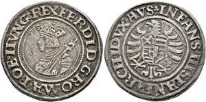 RDR - Ferdinand I. 1521-1564 - 1/4 Taler o. ... 
