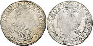 RDR - Rudolf II. 1576-1612 - Taler 1590 Wien ... 