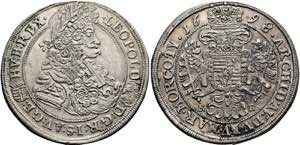 RDR - Leopold I. 1657-1705 - 1/2 Taler 1698 ... 