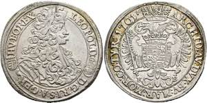 RDR - Leopold I. 1657-1705 - 1/2 Taler 1701 ... 