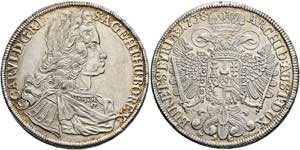 RDR - Karl VI. 1711-1740 - Taler 1738 Graz ... 
