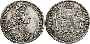 RDR - Karl VI. 1711-1740 - 1/2 Taler 1715 KB ... 