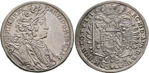 RDR - Karl VI. 1711-1740 - 1/2 Taler 1716 KB ... 