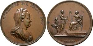RDR - Maria Theresia 1740-1780 - AE-Medaille ... 