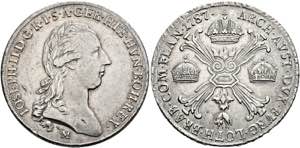 RDR - Josef II. 1765-1790 - Kronentaler 1787 ... 