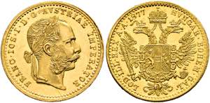 Franz Joseph 1848-1916 - Dukat 1877 Wien  ... 