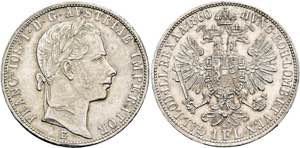 Franz Joseph 1848-1916 - Gulden 1860 E ... 