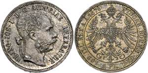 Franz Joseph 1848-1916 - Gulden 1876 Wien ... 