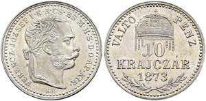 Franz Joseph 1848-1916 - 10 Krajczar 1873 KB ... 