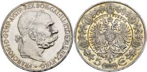 Franz Joseph 1848-1916 - 5 Kronen 1907 Wien ... 