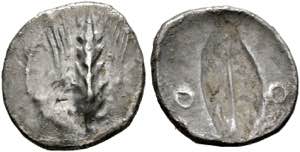 Metapontum - Obol (0,54 g), ca. 470-440 v. ... 