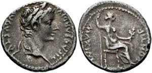 Tiberius (14-37) - Denarius (3,35 g), ... 