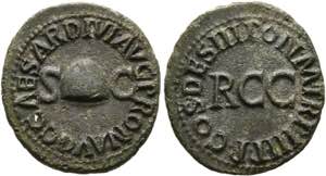 Caligula (37-41) - Quadrans (2,86 g), Roma, ... 