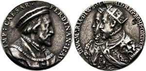 Ferdinand I. 1521-1564 - AR-Gussmedaille ... 