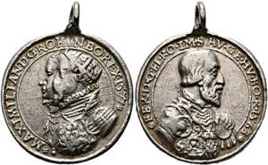 Maximilian II. 1564-1576 - AR-Gußmedaille ... 