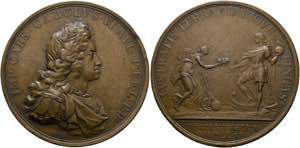 Karl VI. 1711-1740 - AE-Medaille (61mm) 1711 ... 
