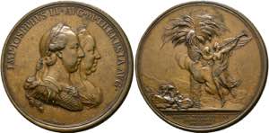 Joseph II. 1765-1790 - AE-Medaille (60mm) ... 
