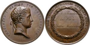 Ferdinand I. 1835-1848 - AE-Preismedaille ... 