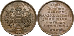 Franz Joseph 1848-1916 - AE-Medaille ... 