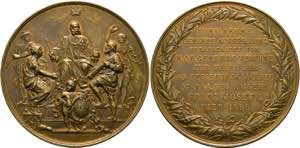 Franz Joseph 1848-1916 - AE-Medaille (64mm) ... 