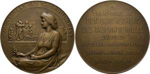 Franz Joseph 1848-1916 - AE-Medaille (100mm) ... 