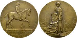 Franz Joseph 1848-1916 - AE-Medaille (75mm) ... 