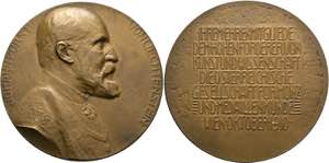 Franz Joseph 1848-1916 - AE-Medaille (61mm) ... 